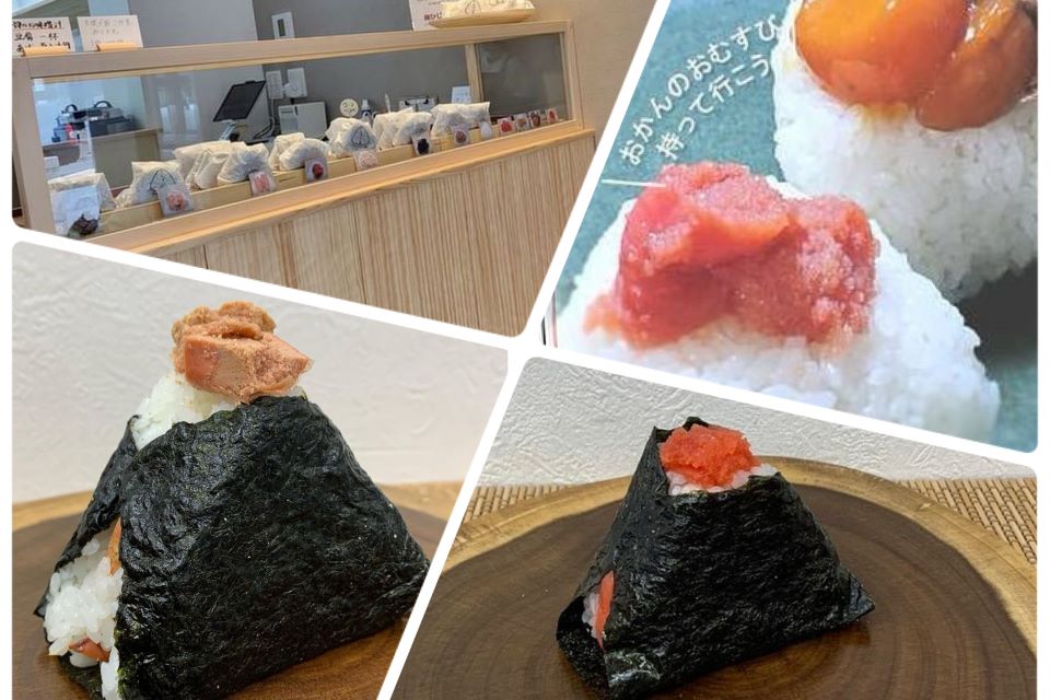 具がはみ出るほどたっぷり入っているおにぎりの写真