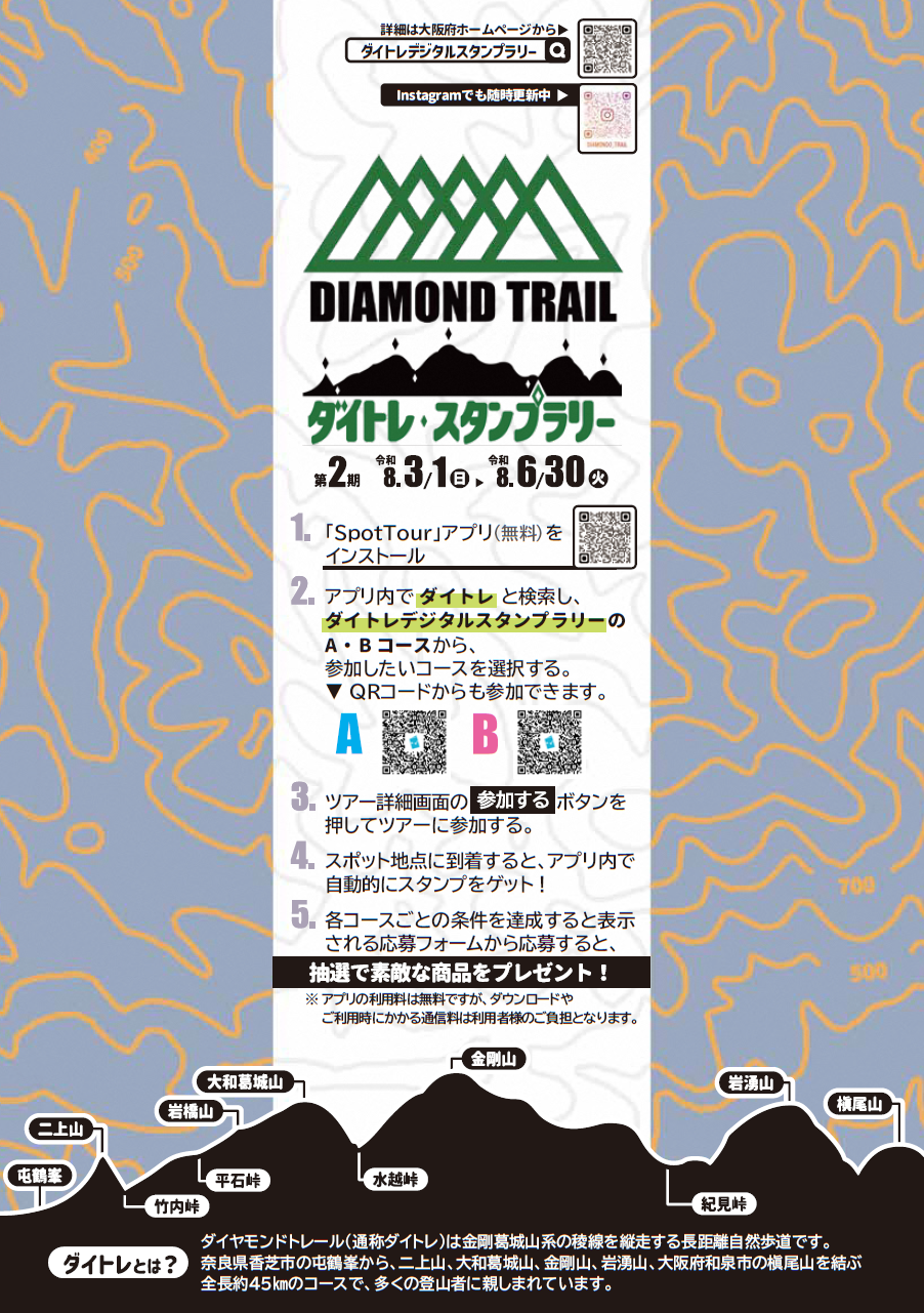 ダイトレデジタルスタンプラリーちらし